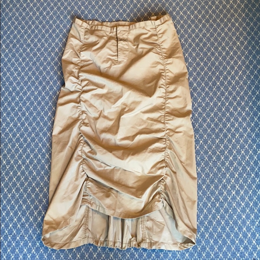 Marithé and François Girbaud khaki skirt 27